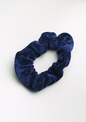Hårband marinblå velour