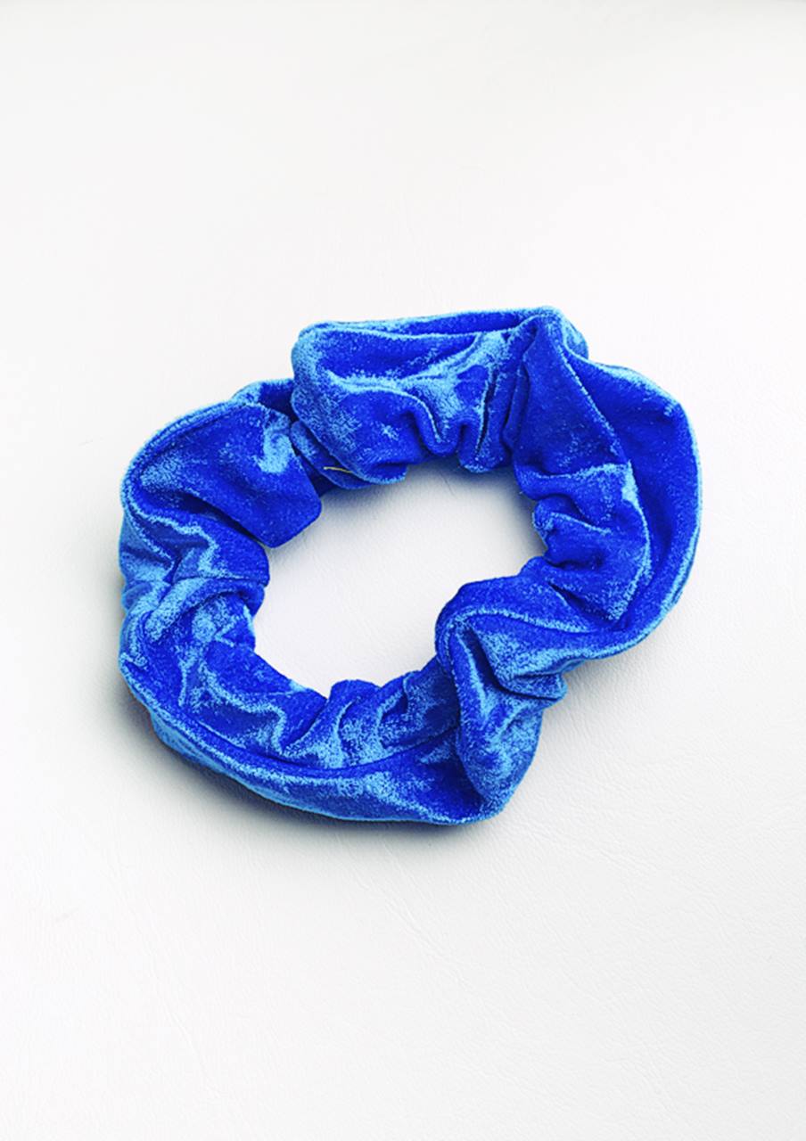Hårband kobolt velour